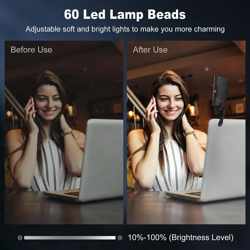 Portable LED Selfie Light for Video & Live Broadcast