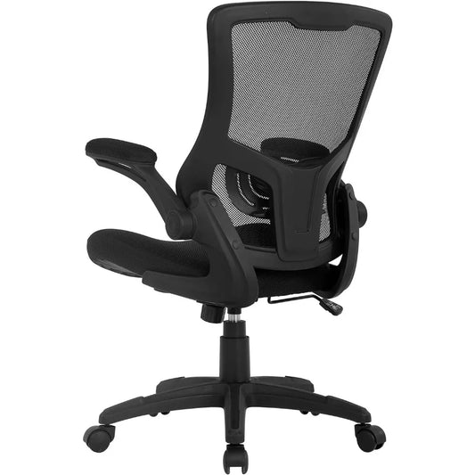 Ergonomic Mesh Office Chair with Lumbar Support & Flip Arms