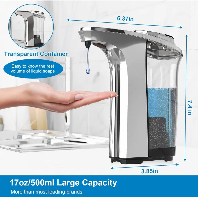 Automatic Soap Dispenser, Touchless 17oz Infrared Sensor